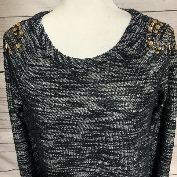NWOT Vanity Knit W Copper Embellishments Sweater - Picture 3 of 7